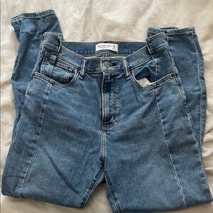 Abercrombie super skinny ankle high rise jeans